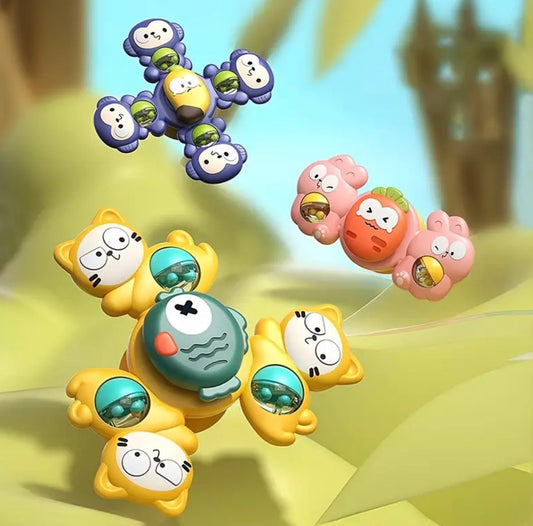 Baby Suction Spinner Rattle Set