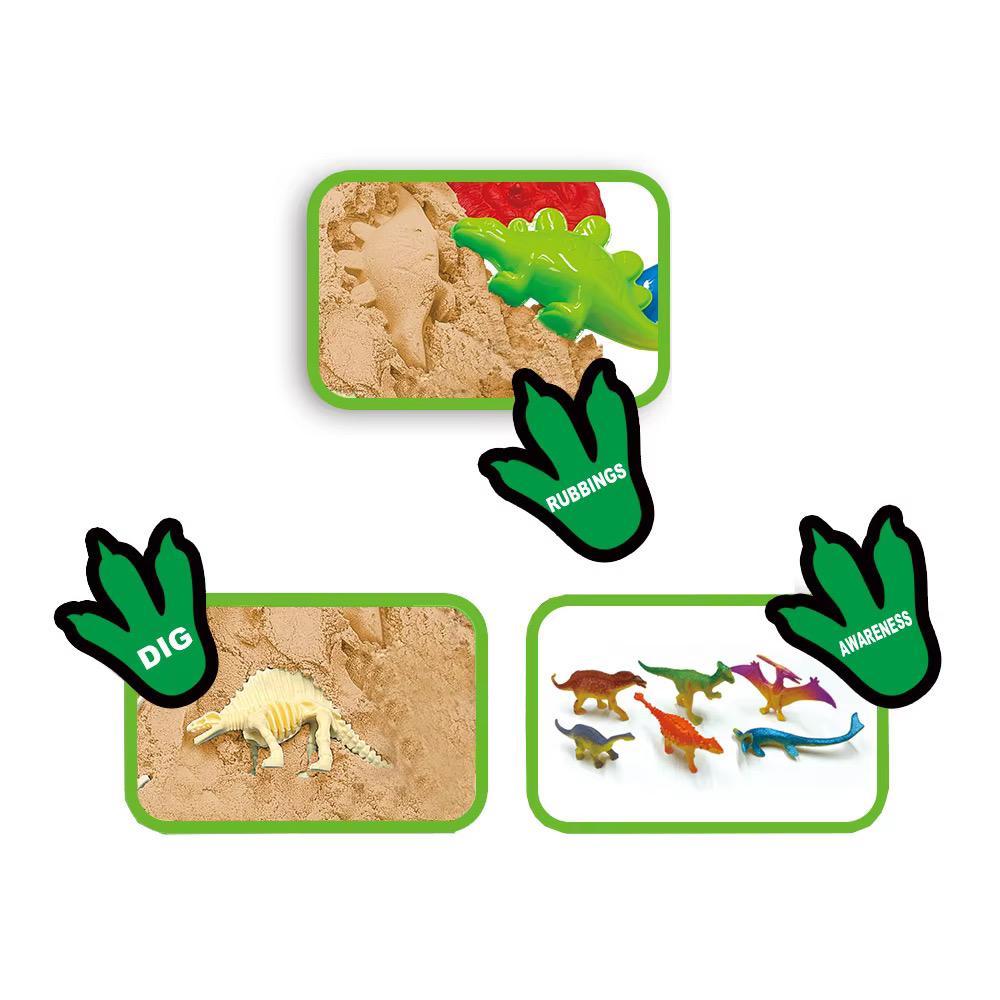 🦖 Modeling Sand – Dinosaur Paradise (1000g) - Sensory Bin!
