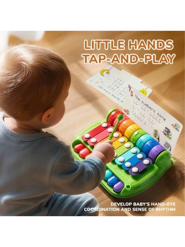 2-in-1 Musical Piano and Xylophone Toy