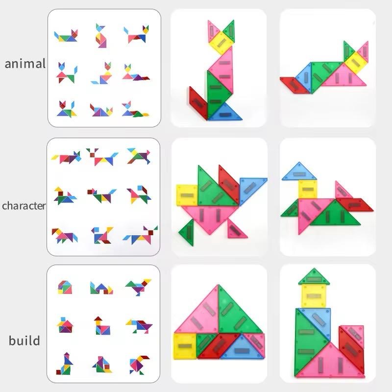 STEM Tangram Magnetic Logic Board