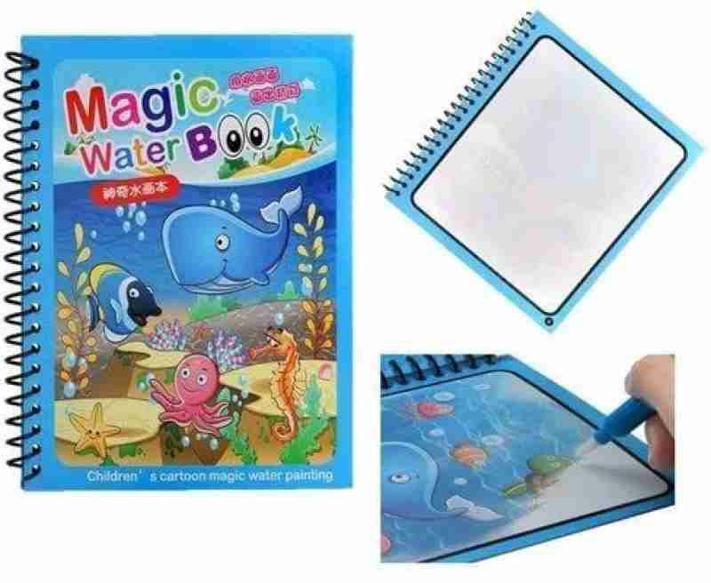 Magic Water Painting Coloring Books-4 Sets