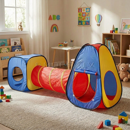 3-in-1 Pop-Up Kids Play Tent with Tunnel