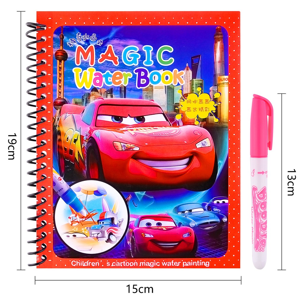 Magic Water Painting Coloring Books-4 Sets