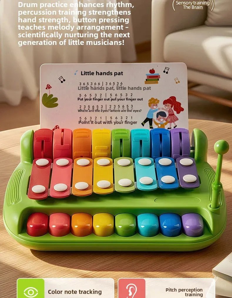 2-in-1 Musical Piano and Xylophone Toy