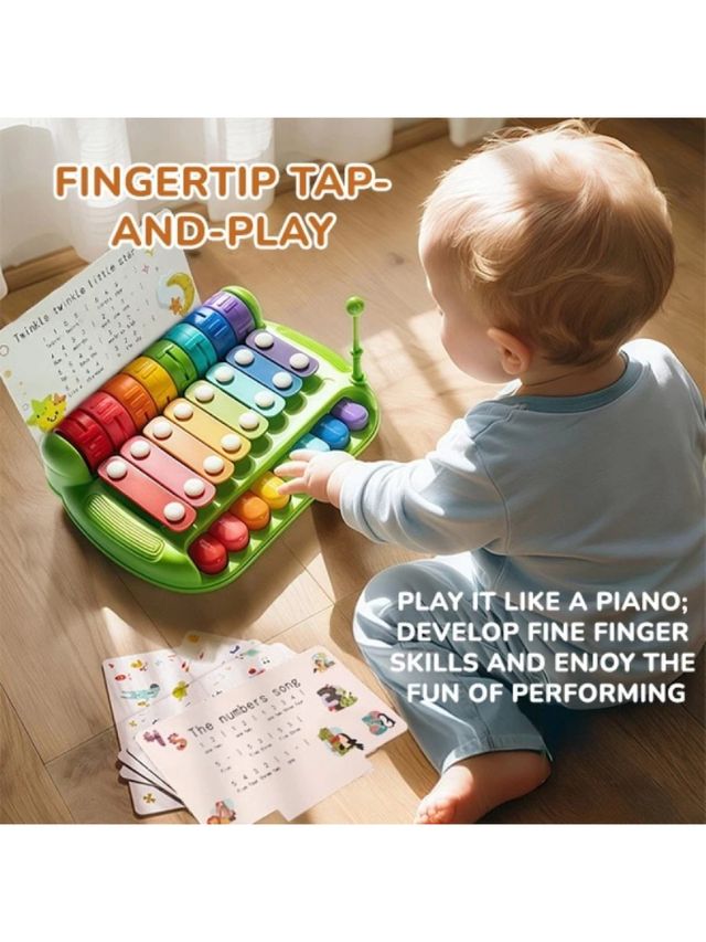 2-in-1 Musical Piano and Xylophone Toy