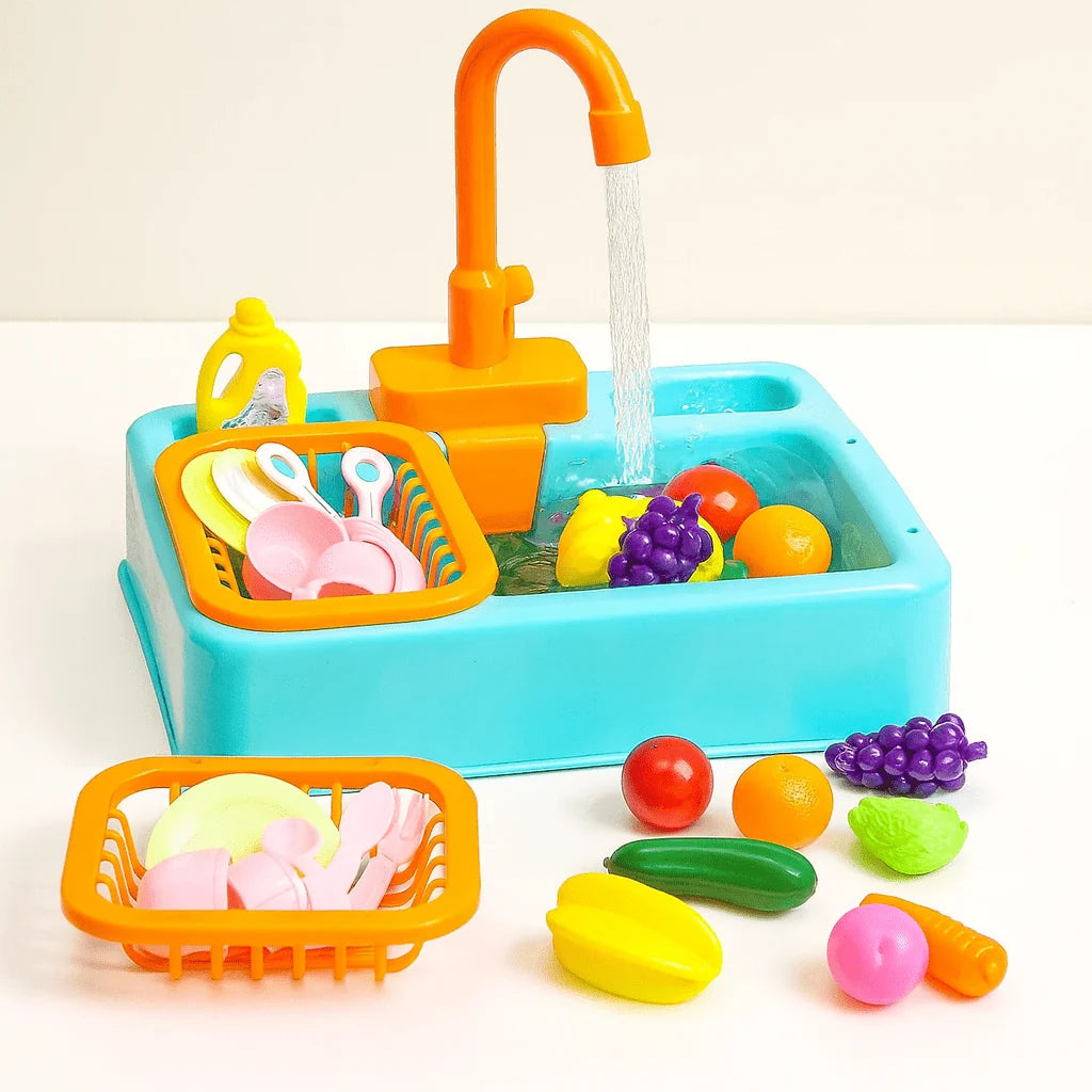 Electric Kitchen Sink Playset-Random color