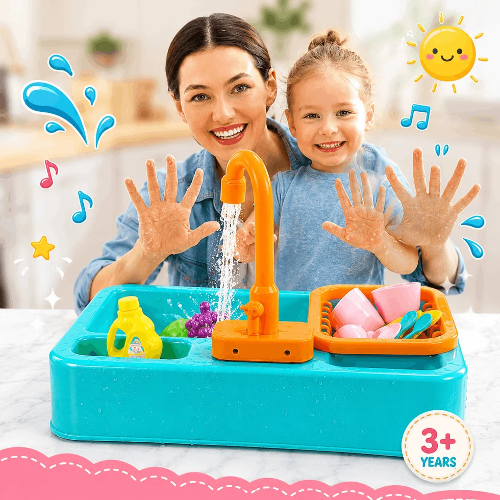 Electric Kitchen Sink Playset-Random color