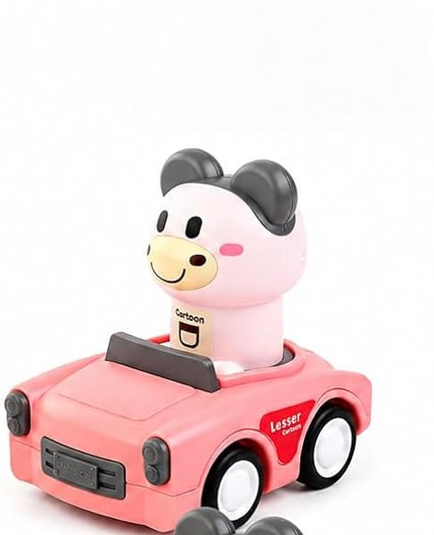 Mini Inertial Press & Go Animal Vintage Car - 1Pc