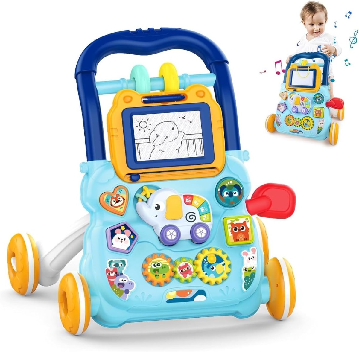 Huanger Multifunctional Baby Walker With Music