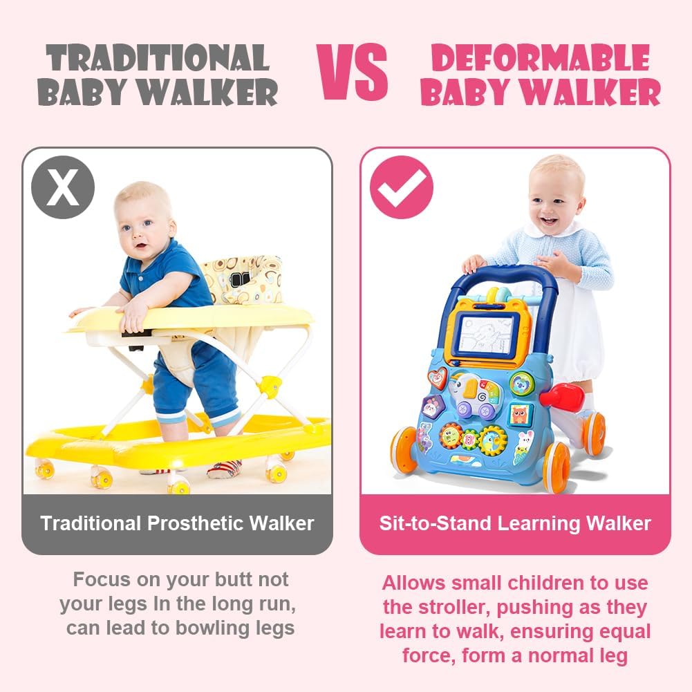 Huanger Multifunctional Baby Walker With Music