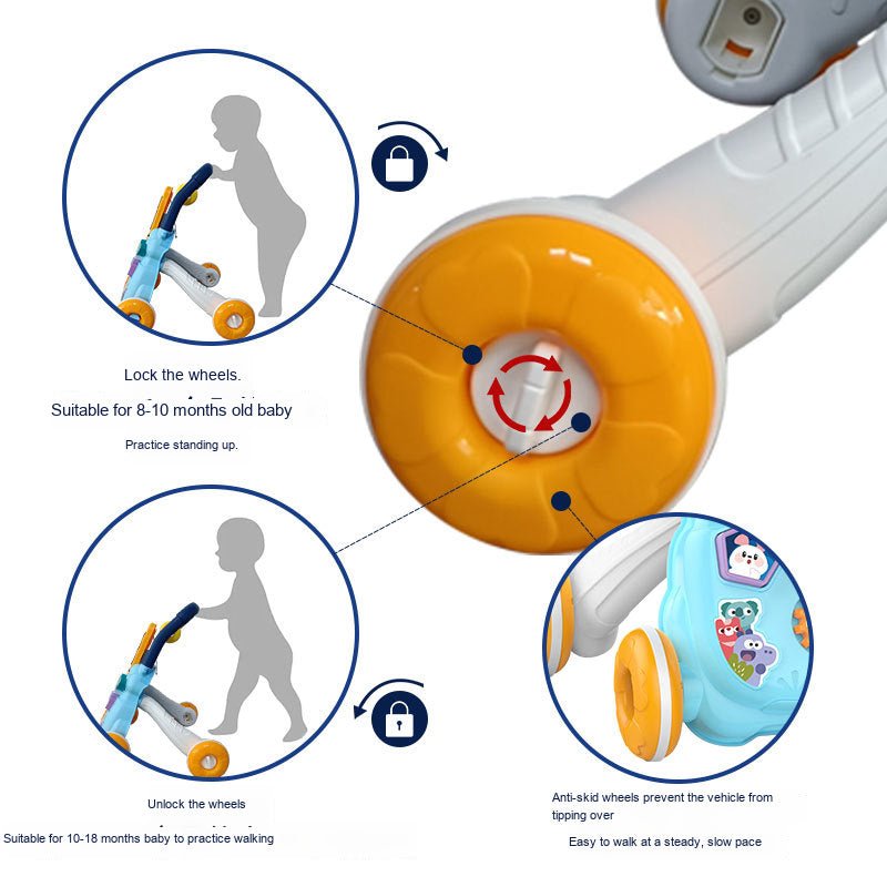 Huanger Multifunctional Baby Walker With Music