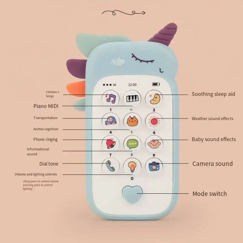 Musical Sensory Phone Toy for Babies