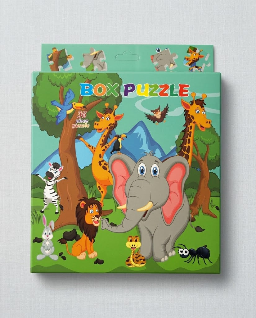 Kids Jigsaw Puzzle Box – Educational Puzzle Game (36 Pieces)