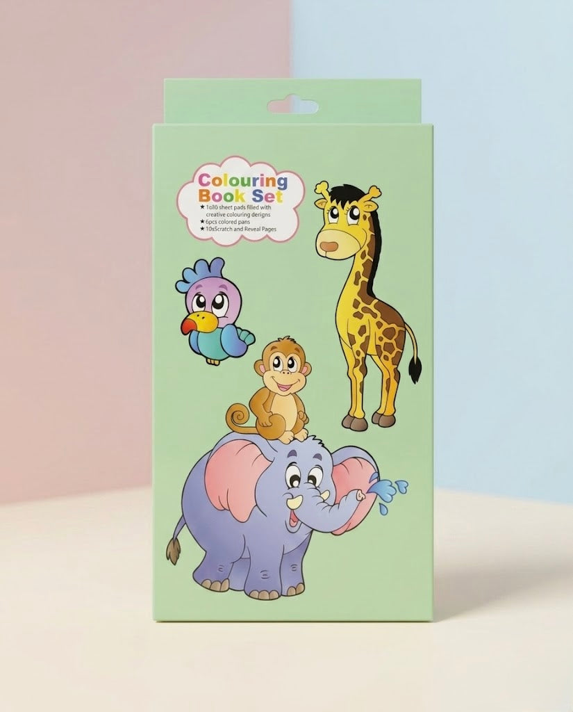 Coloring And Scratch Book Set
