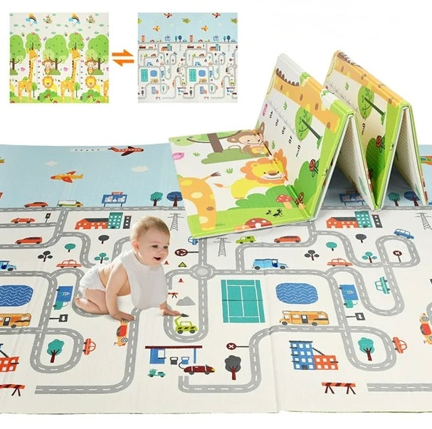 Double-Sided Baby Crawling Play Mat (180 x 200 cm)