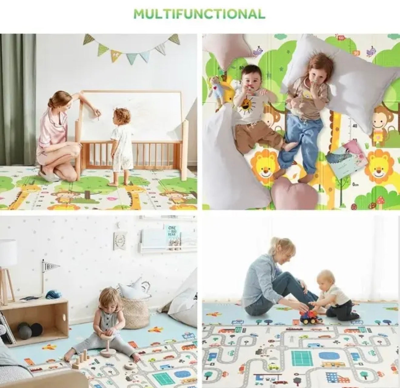 Double-Sided Baby Crawling Play Mat (180 x 200 cm)