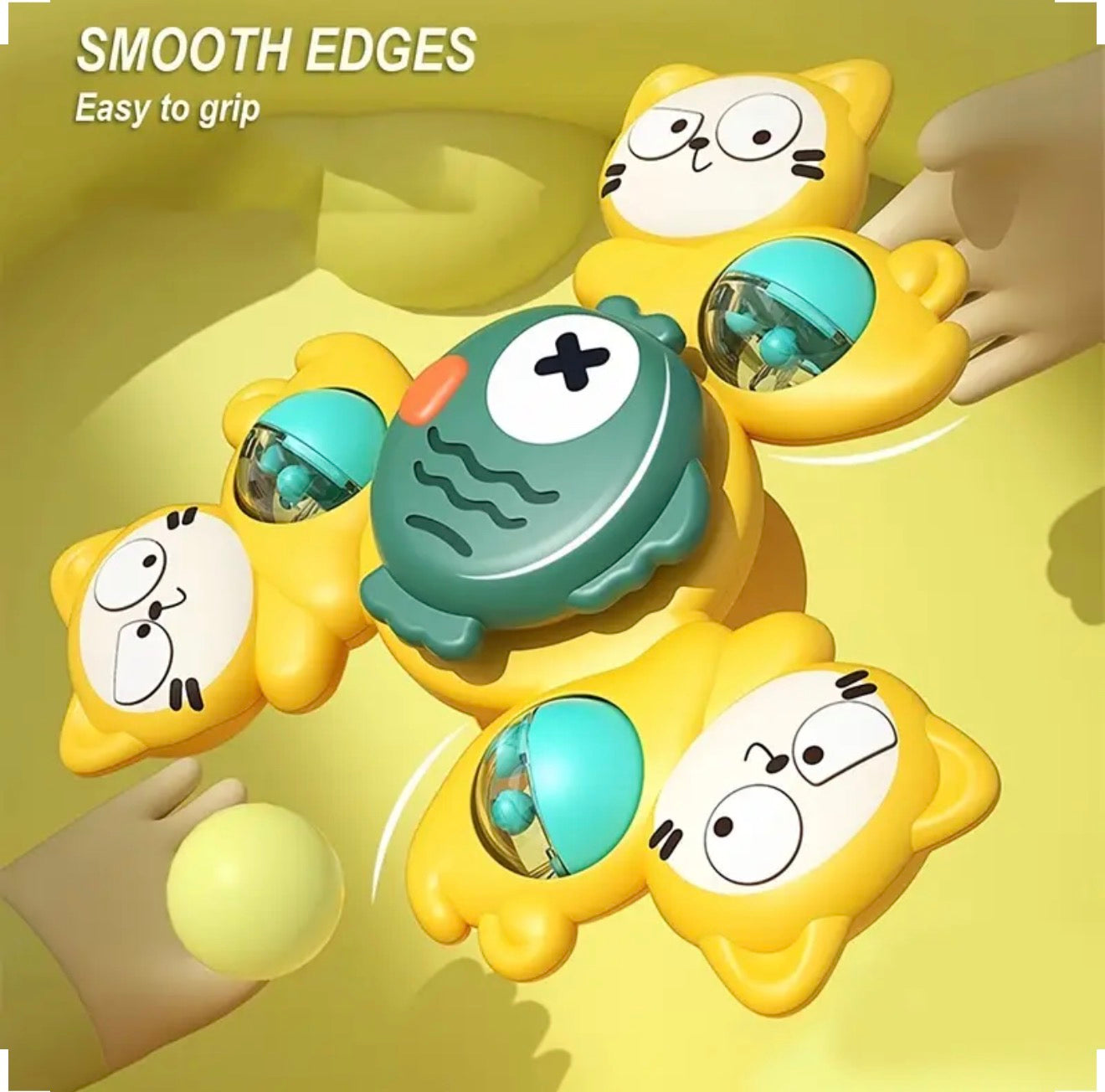Baby Suction Spinner Rattle Set