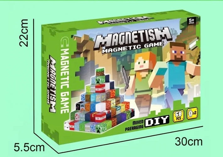 Minecraft Magnetic Blocks-128 pcs