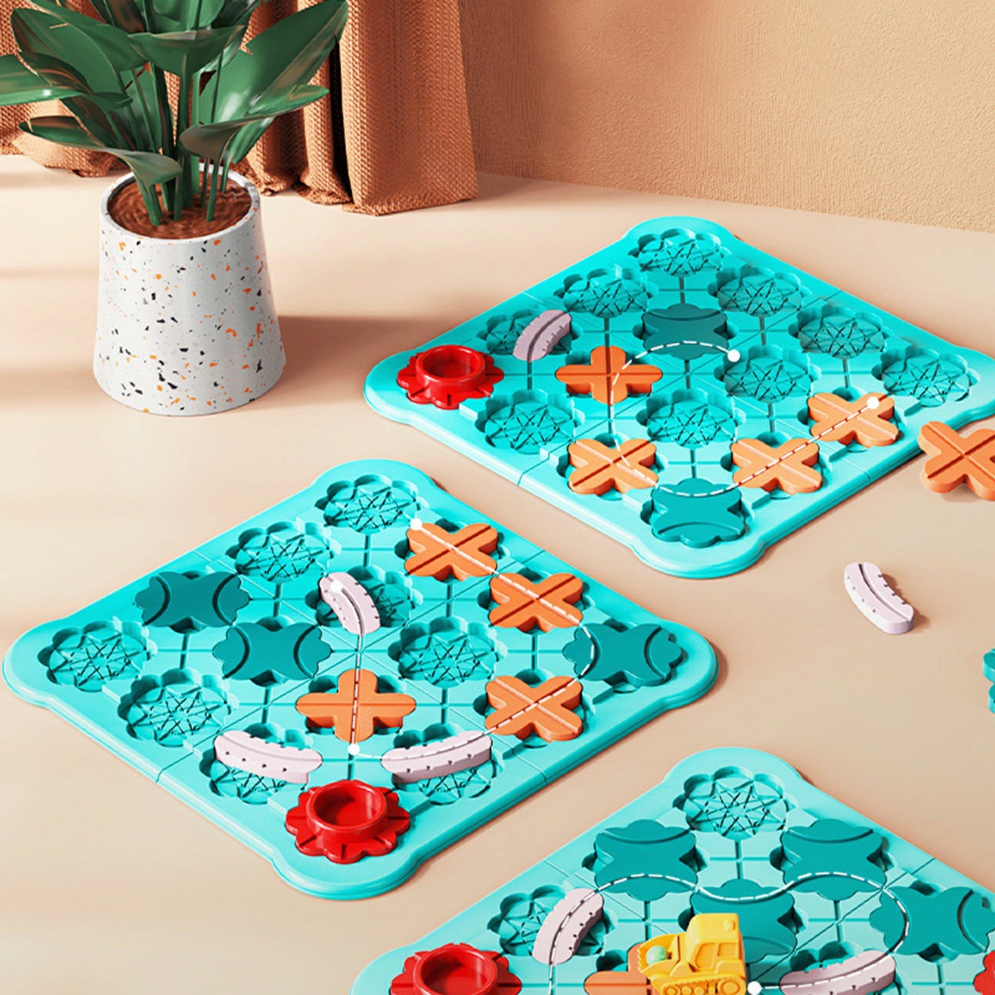 Logical Puzzle Maze-Road Builder
