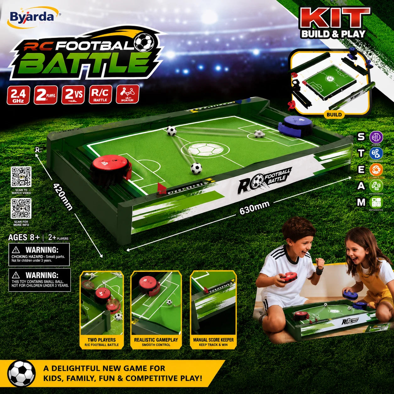 RC Football Battle 2 Player Remote Control Soccer Game
