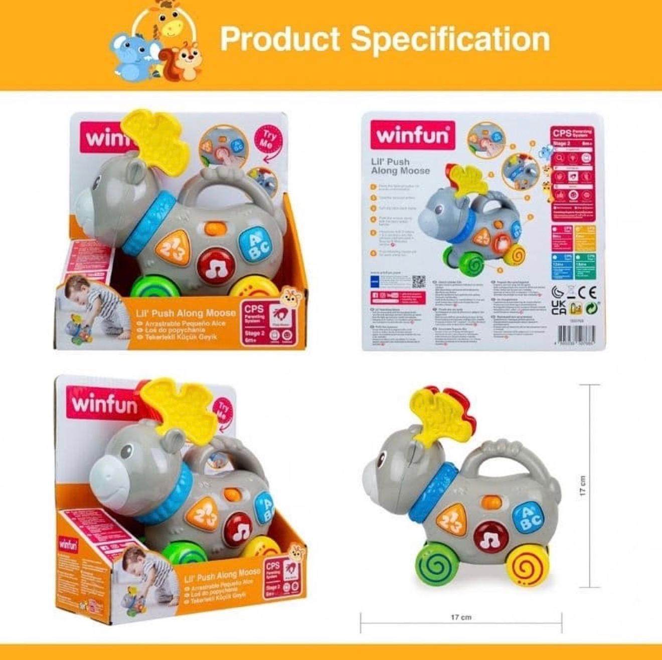 Lil’ push along Moose Winfun