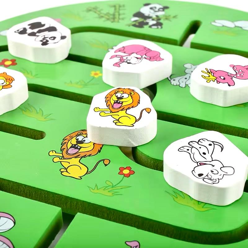 🧩 Animal Maze – Wooden Learning Toy
