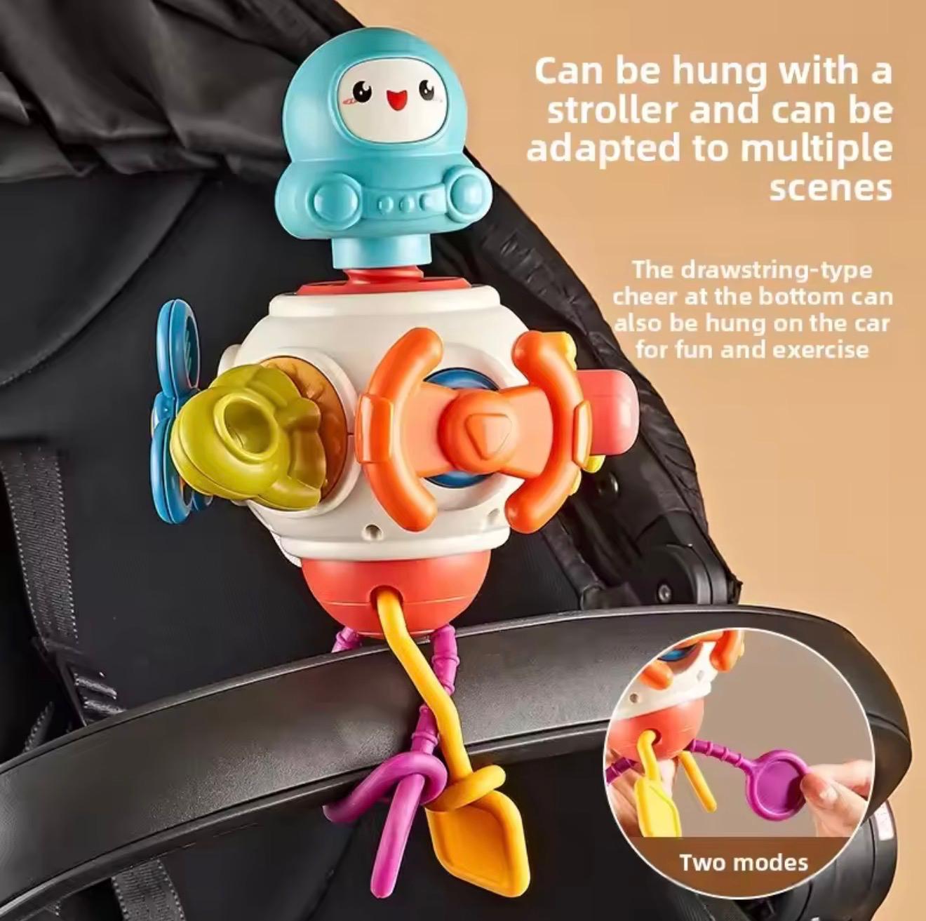 Space themed 8-in-1 Busy Ball Toy – Ultimate Sensory & Motor Adventure!