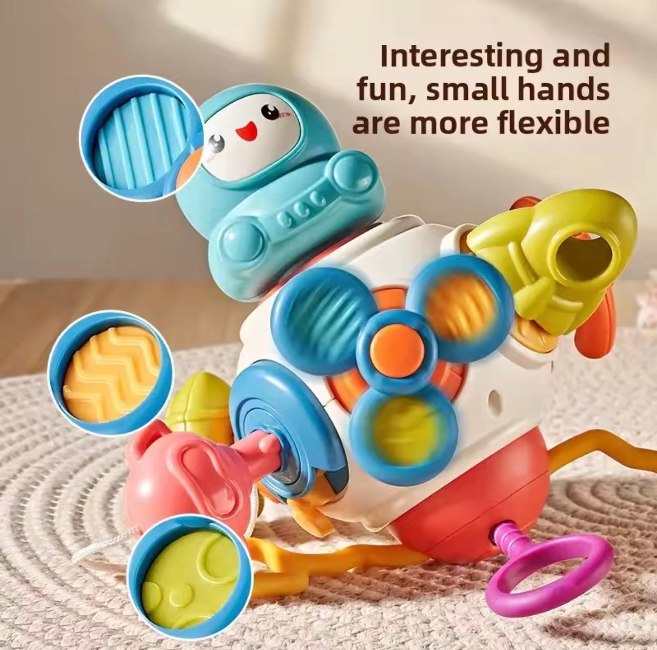 Space themed 8-in-1 Busy Ball Toy – Ultimate Sensory & Motor Adventure!