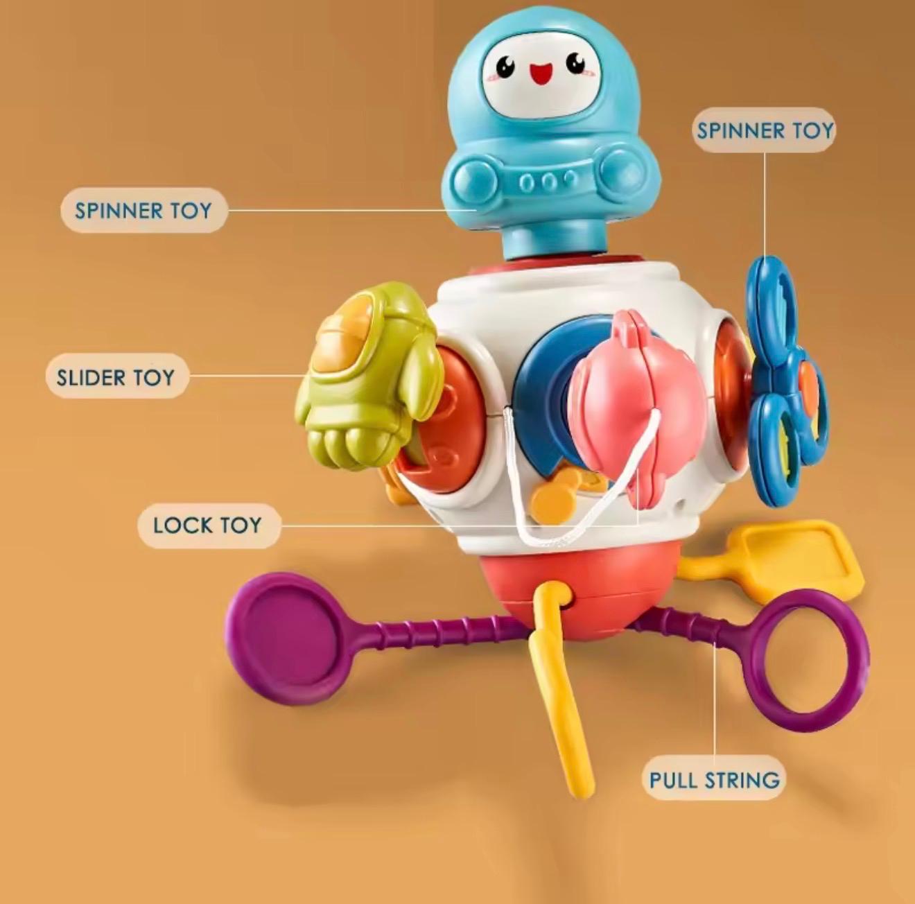 Space themed 8-in-1 Busy Ball Toy – Ultimate Sensory & Motor Adventure!