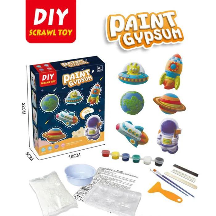 🌌 DIY Paint Gypsum Space Set 🚀