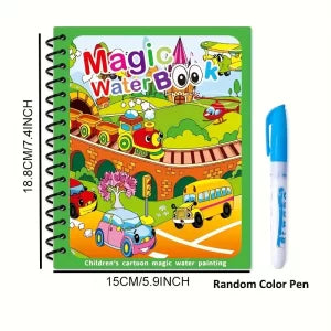 Magic Water Painting Coloring Books-4 Sets