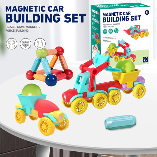 Magnetic Car Building Set (30 pcs)