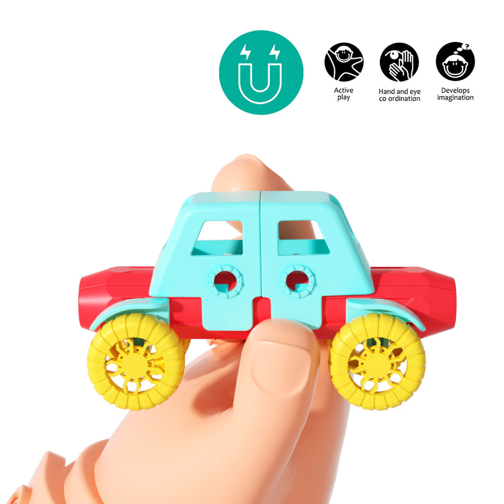 Magnetic Car Building Set (30 pcs)