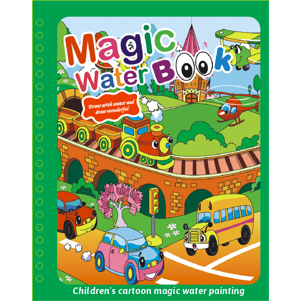 Magic Water Painting Coloring Books-4 Sets