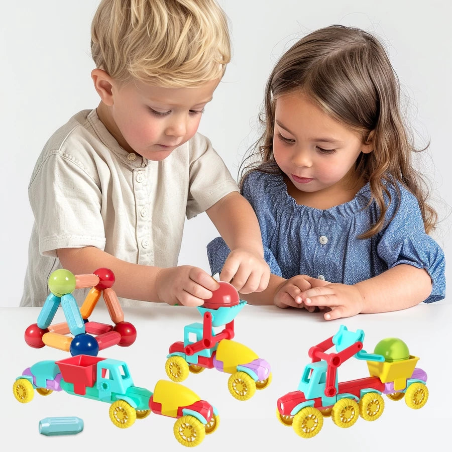 Magnetic Car Building Set (30 pcs)