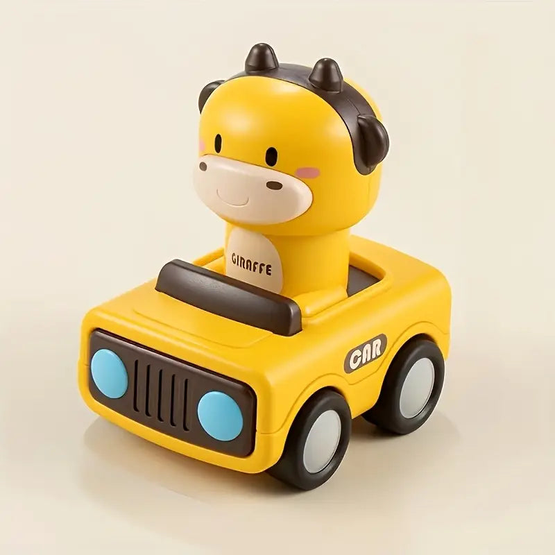 Mini Inertial Press & Go Animal Vintage Car - 1Pc