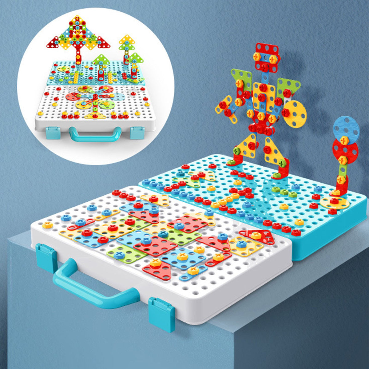 Drill & Screw Driver Mosaic Creative Puzzle Set-192 pieces