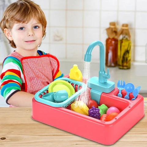 Electric Kitchen Sink Playset-Random color