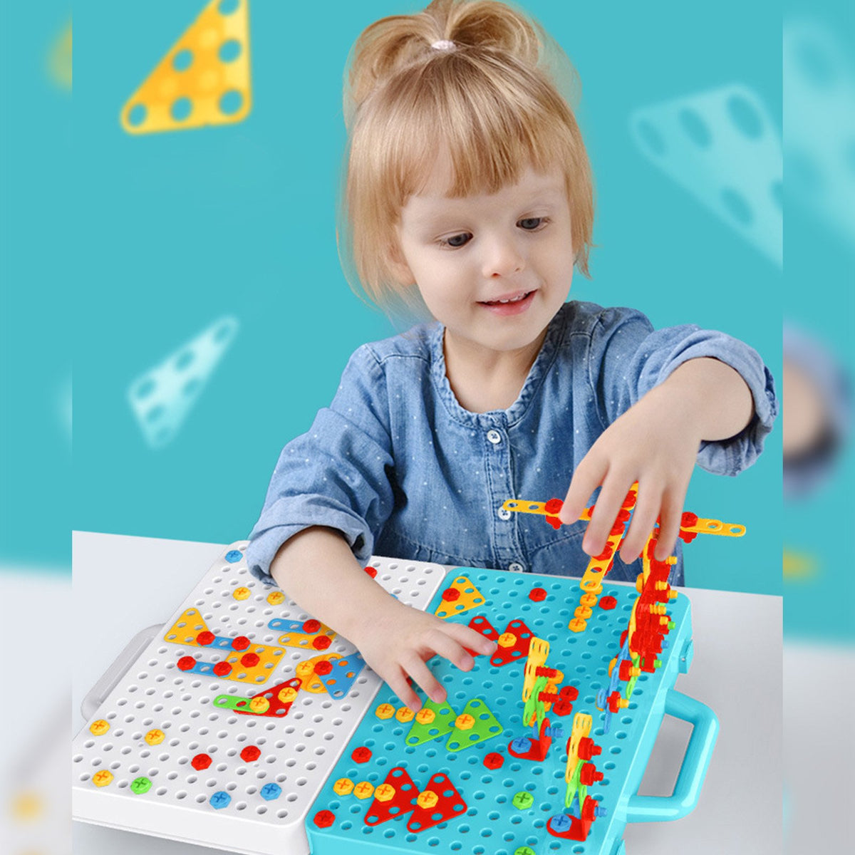 Drill & Screw Driver Mosaic Creative Puzzle Set-192 pieces