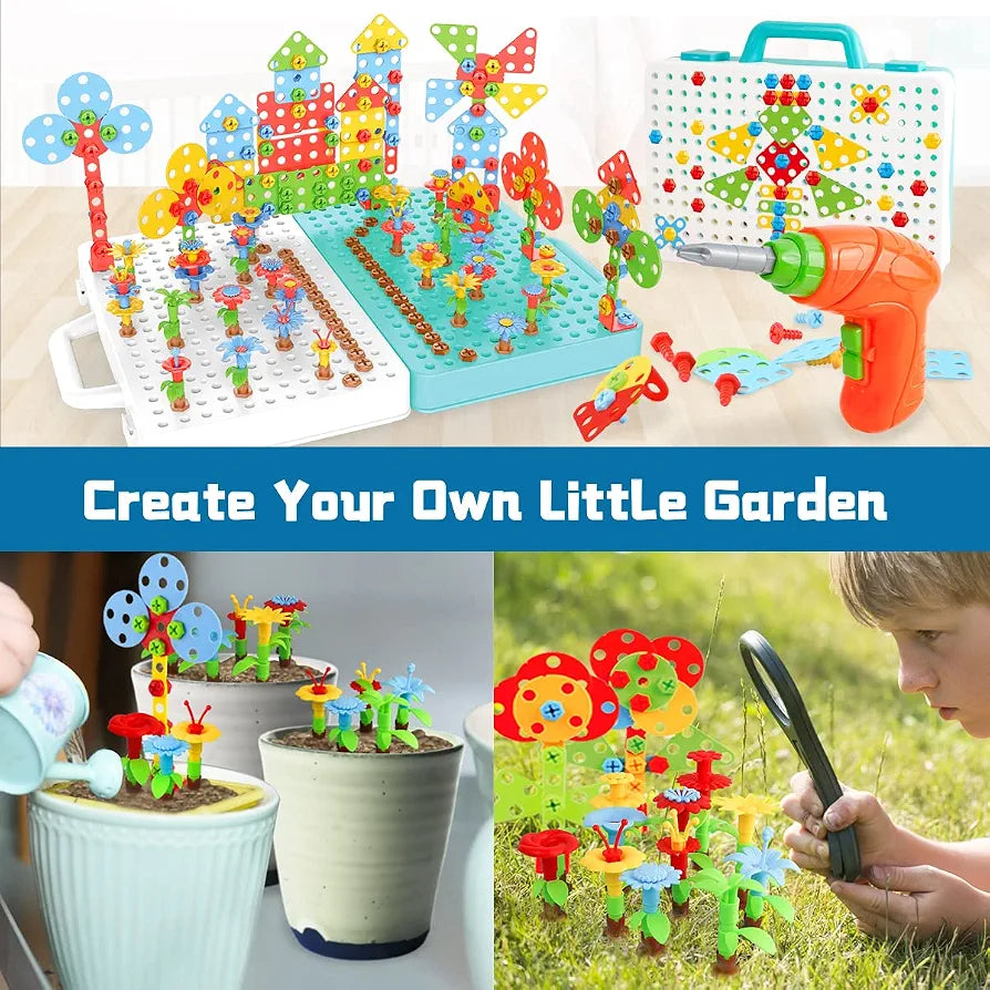 Drill & Screw Driver Mosaic Creative Puzzle Set-192 pieces