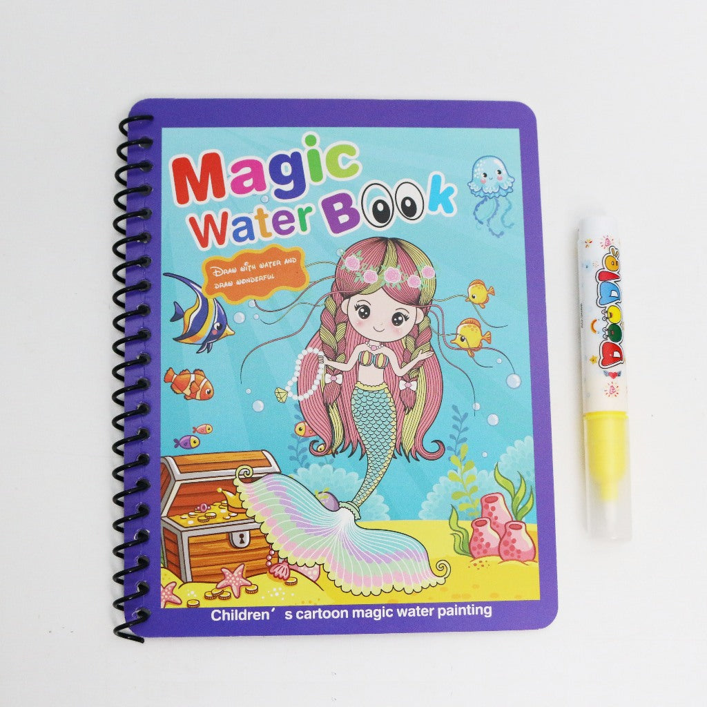 Magic Water Painting Coloring Books-4 Sets